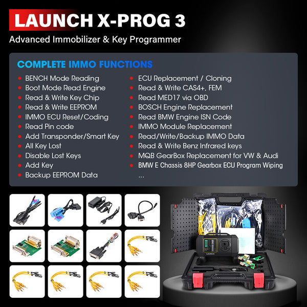 LAUNCH X431 IMMO PLUS X-PROG 3 Immobilizer Key Programmer Car Diagnostic Scanner Auto Anti-theft Tool