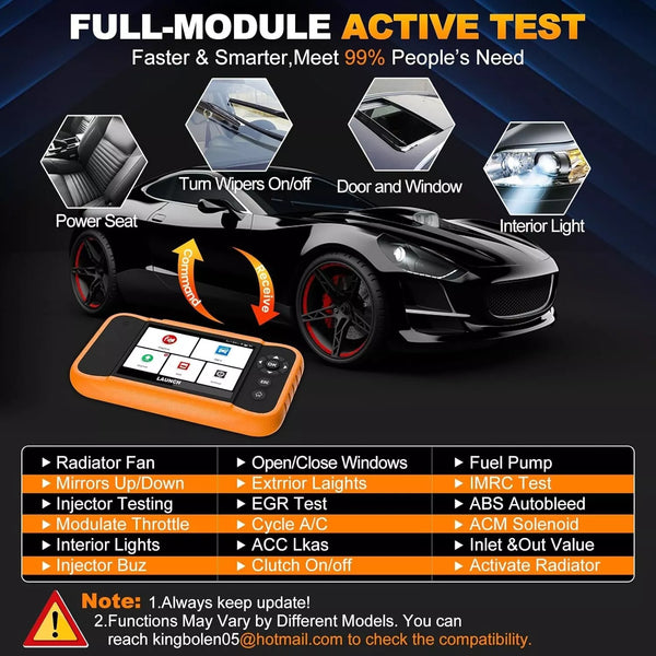 LAUNCH X431 BMW  Creader Elite 2.0 OBD2 Scanner  Full System Bidirectional Diagnostic Tool .