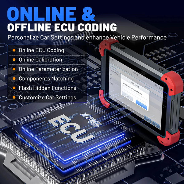XTOOL D7 BT Bluetooth Diagnostic Scanner ECU Coding Bi-Directional CAN FD DoIP