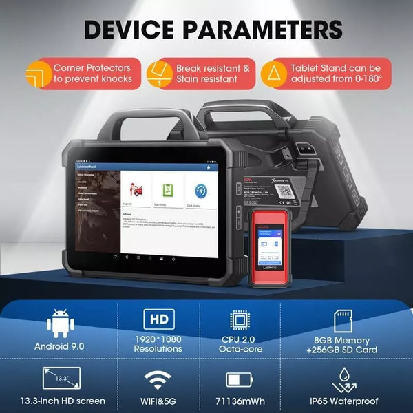 LAUNCH Scanner Complete Set PADVII X-PROG3 Truck Kit Professional Car Diagnostic
