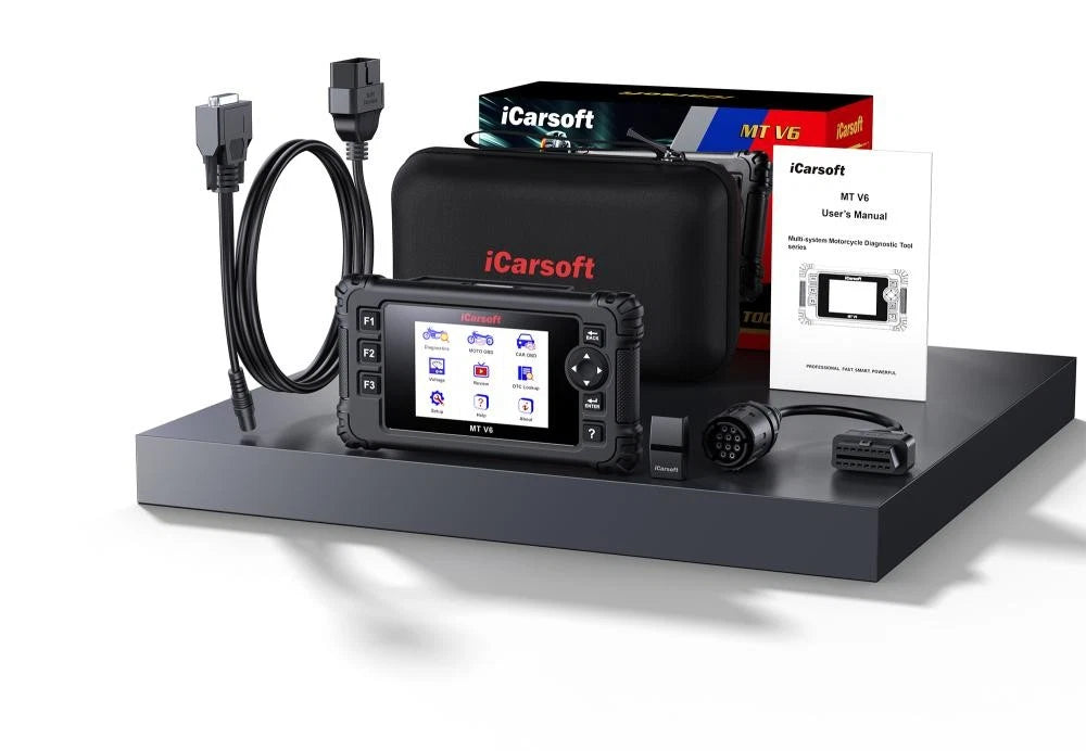 iCarsoft MT V6 Kawasaki ECU Error Clear ABS Bleed Bidirectional Actuation Tests