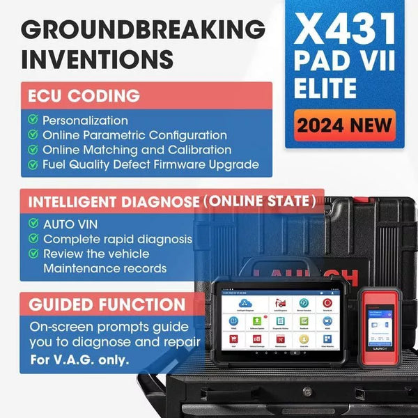 LAUNCH Scanner Complete Set PADVII X-PROG3 Truck Kit Professional Car Diagnostic