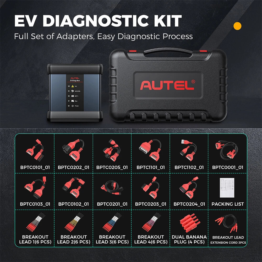 Autel EVDiag Box EV Battery Pack Analyzer Diagnostic Kit for Ultra MS909 MS919