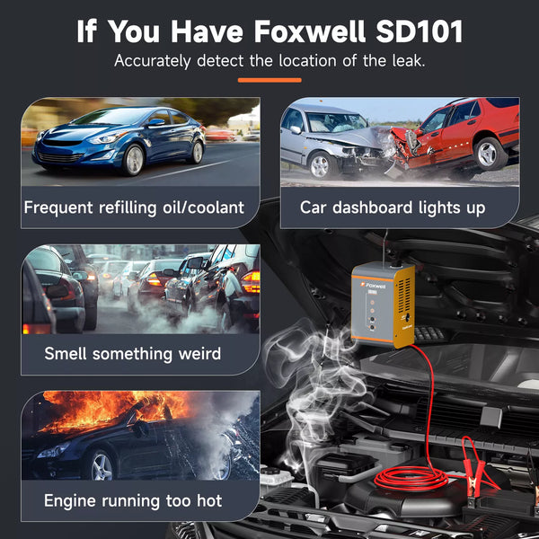 FOXWELL SD101 EVAP Smoke Machine Vacuum Leak Detector Automotive Diagnostic Tool