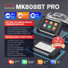 Load image into Gallery viewer, Autel MaxiCOM MK808KBT PRO OBD2 Scanner Automotivo Car Diagnostic Scan Tool MK808K-BT OBD 2 Code Reader Key Coding Active Test