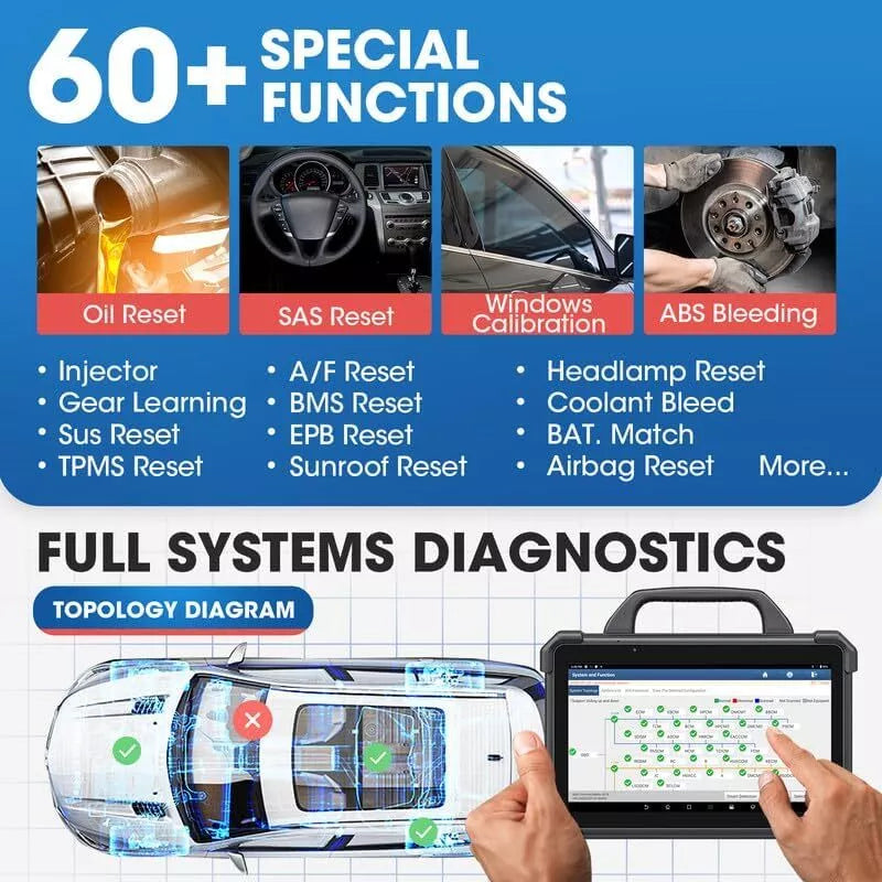 LAUNCH Scanner Complete Set PADVII X-PROG3 Truck Kit Professional Car Diagnostic