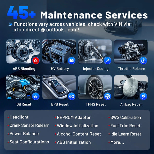 XTOOL D9 MAX Bluetooth Car Diagnostic Full System Scanner OE Level ECU Coding