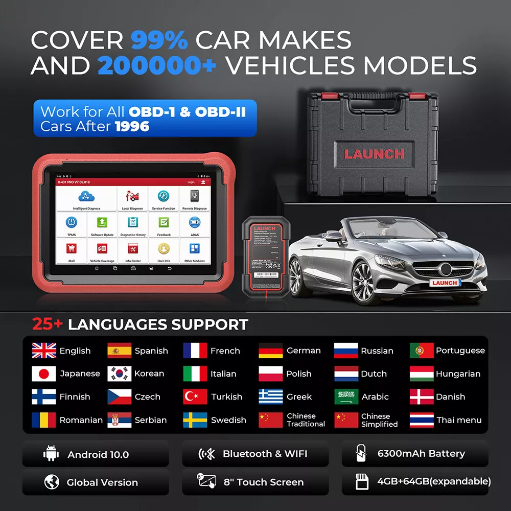 X-431 Launch X431 PROS V 5.0 Car Diagnostic Tools Automotive Diagnosis OBD Tools