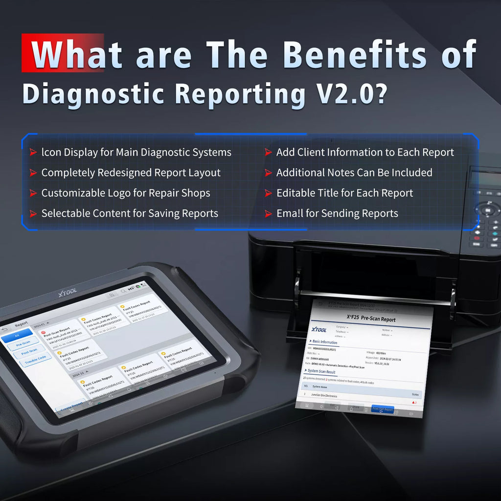 XTOOL D9 MAX Bluetooth Car Diagnostic Full System Scanner OE Level ECU Coding