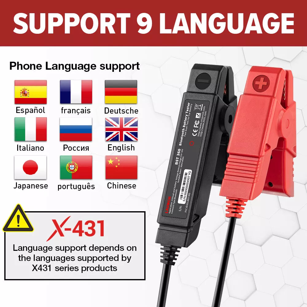 LAUNCH BST360 – Bluetooth Car Battery Tester for 6V-16V Batteries