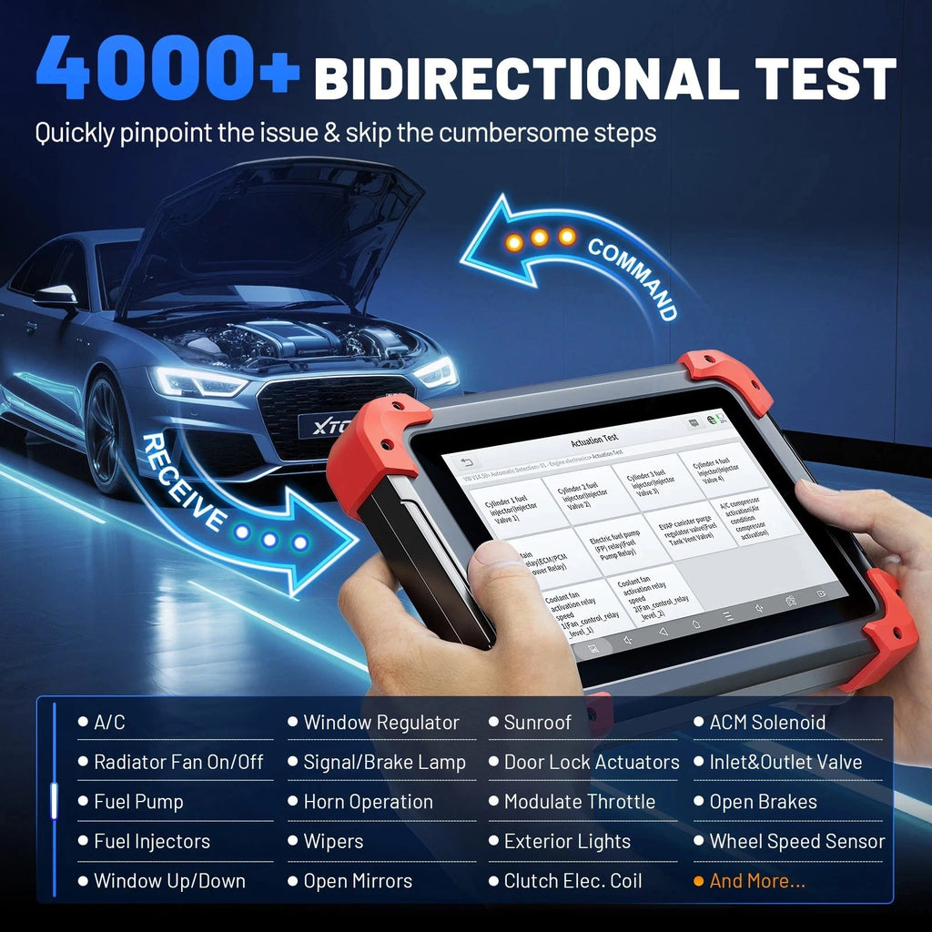 XTOOL D7 BT Bluetooth Diagnostic Scanner ECU Coding Bi-Directional CAN FD DoIP