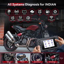 Load image into Gallery viewer, iCarsoft MT V6 INDIAN Motorcycle Diagnostic Scanner Live Data &amp; Bi-Directional