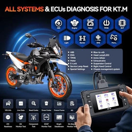 iCarsoft MT V6 Ktm Motorcycle Scan Tool Full System Scanner Lifetime Updates