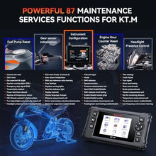 Load image into Gallery viewer, iCarsoft MT V6 Ktm Motorcycle Scan Tool Full System Scanner Lifetime Updates