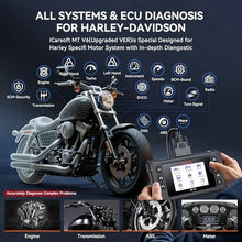 Load image into Gallery viewer, iCarsoft MT V6 Harley Motorcycle OBD2 Diagnostic Scanner Full System Engine ABS