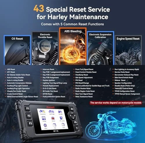 iCarsoft MT V6 Harley Motorcycle OBD2 Diagnostic Scanner Full System Engine ABS