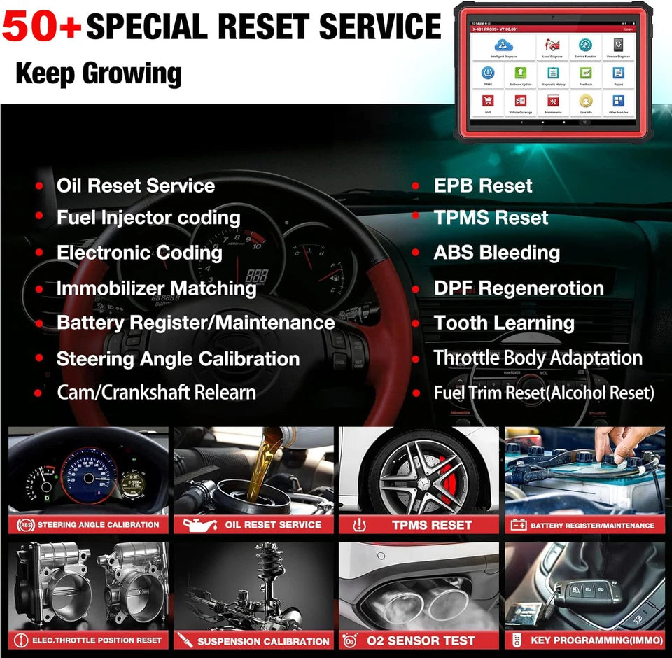 Launch X431 Pro3S V2 Full System Diagnostic Scan Tool Bidirectional 50 Services