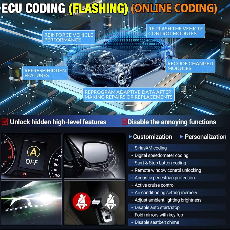 Launch X431 Pro3S V2 Full System Diagnostic Scan Tool Bidirectional 50 Services