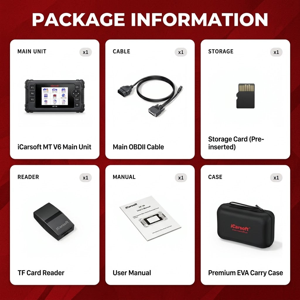 iCarsoft MT V6 triumph Motorcycle Scanner Engine ABS Throttle Free Updates Tools