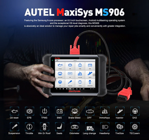 Autel MaxiSys MS906 Auto Diagnostic Scan Tool Car OBD2 Scanner ECU Key Coding