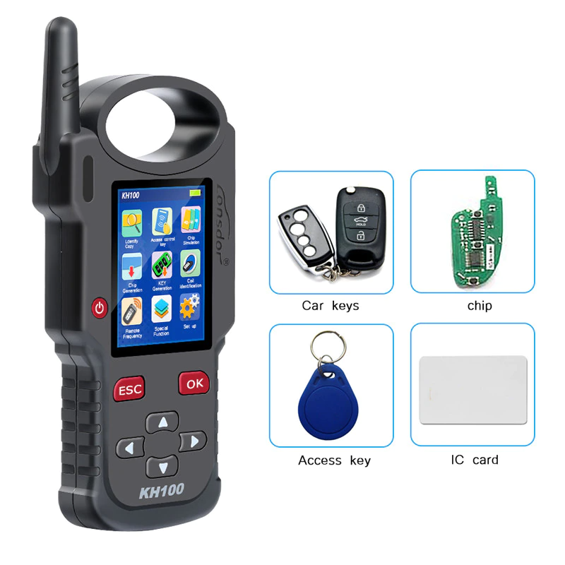 LONSDOR KH100+ Hand-Held Remote Key Programmer key/simulate/ generate chip/generate remote Main image