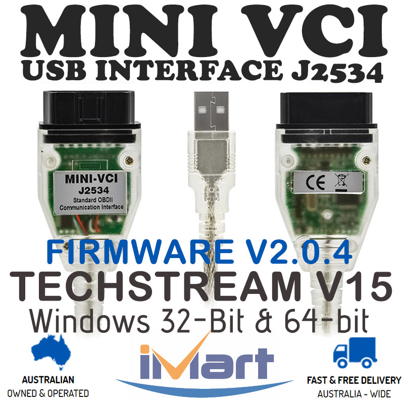 Mini VCI Techstream V15 Firmware 2.0.4 USB OBD2 Diagnostic Suitable For TOYOTA