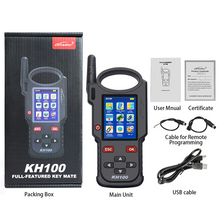 Load image into Gallery viewer, LONSDOR KH100+ Hand-Held Remote Key Programmer key/simulate/ generate chip/generate remote