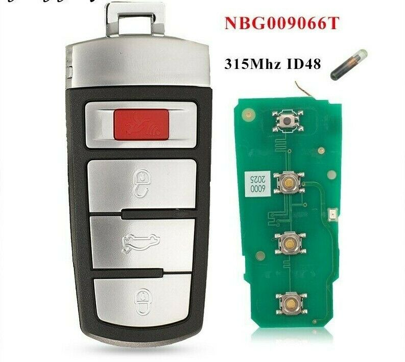 Fits VW Volkswagen 315Mhz NBG009066T  Complete Transponder Remote Key Main image