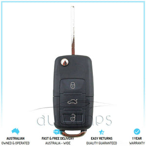 Fits VW VolksWagen 5G0 959 753AB Golf Polo Tour 3 Button Flip Remote Key FOB