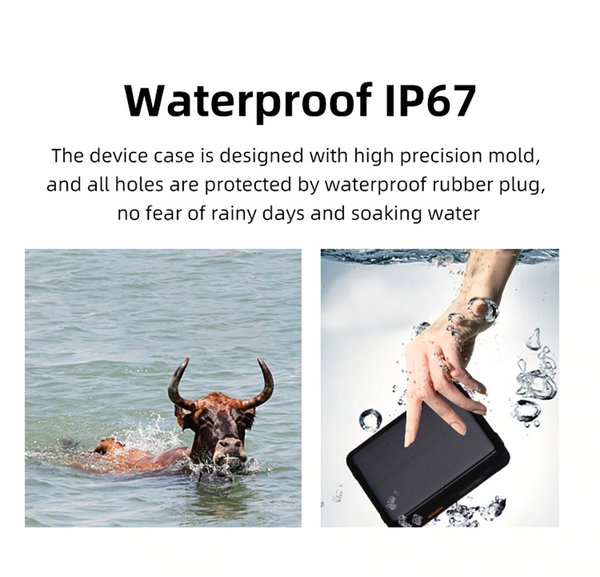 Cow Locator 4G LTE GPS Tracker with Solar Power 9000mAh Long Standby Sheep Horse