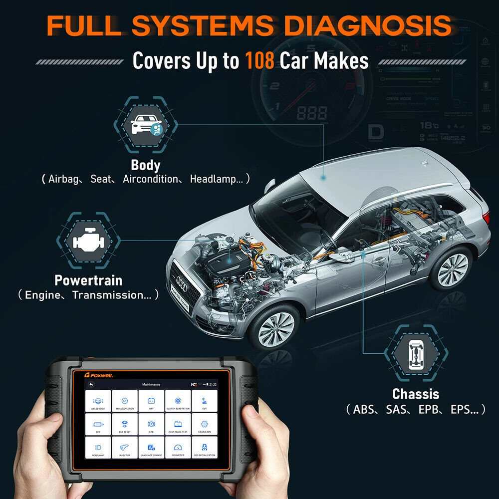 FOXWELL NT809 OBD2 Scanner Automotivo Car Diagnostic Tool All System Code Reader Secondary image