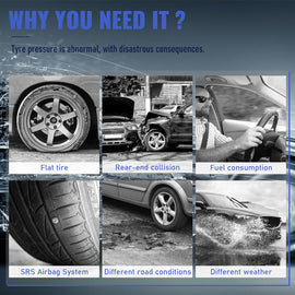 Foxwell T10 MX-Sensor TPMS Sensor 2 in 1 433MHz 315MHZ Tire Pressure Monitor