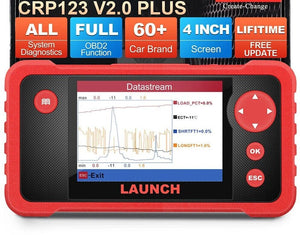LAUNCH X431 CRP123 V2.0 PLUS Car Full System Diagnostic Tools Auto OBD2 Code