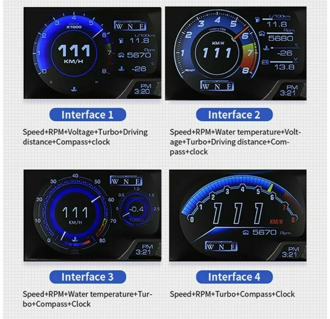 Vjoycar V60 Newest Head Up Display Auto Display OBD2+GPS Smart Car HUD Gauge... Secondary image