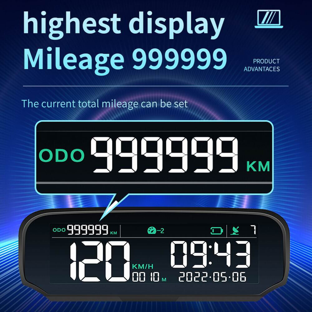 VJOYCAR S100 2022 Latest Solar-powered GPS Gauge Wireless HUD Display Digital - Auto Lines Australia