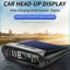 Wireless Car HUD HEAD-UP DISPLAY Solar Panel Digital Speedometer Universal GPS