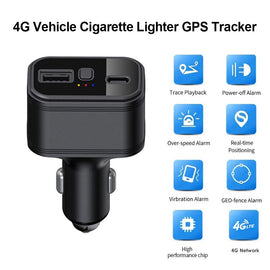 New Real 4G Car Cigarette Lighter GPS Tracker Vehicle Locator