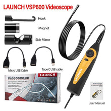 Load image into Gallery viewer, LAUNCH VSP600 Videoscope Camera Endoscope Car Inspection Mirror Waterproof 6LED - Auto Lines Australia