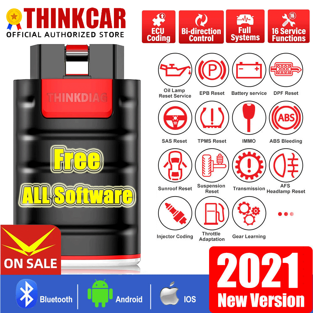 THINKDIAG OBD2 Scanner Code Reader Diagnostic Tool TPMS ABS IMMO SRS E –  Auto Lines Australia
