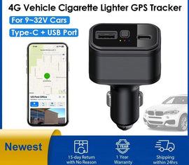 New Real 4G Car Cigarette Lighter GPS Tracker Vehicle Locator