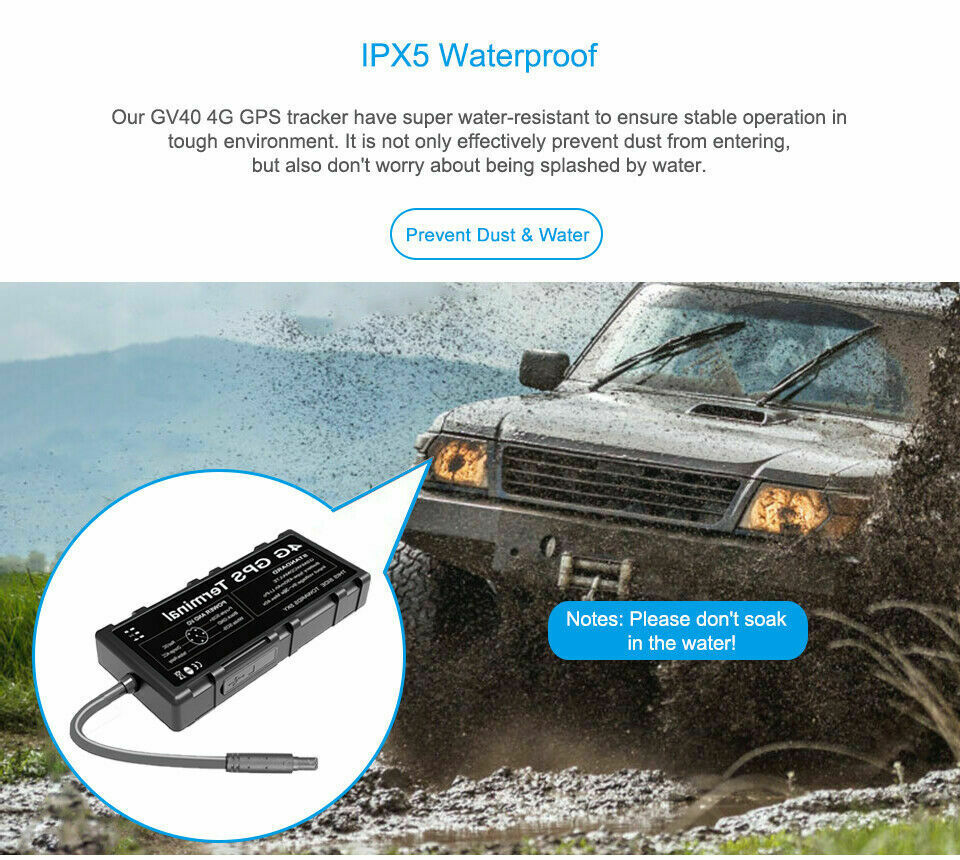 GPS TRACKER Terminal GV40 4G LTE WIFI Hotspot VEHICLE CAR VAN TRACKING DEVICE - Auto Lines Australia