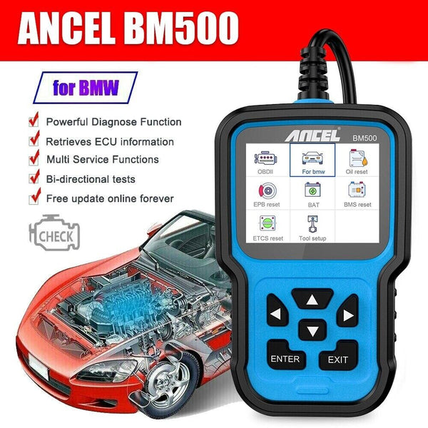 Ancel BM500 OBD2 Code Reader Scanner Professional Full System Enhanced DPF BMS - Auto Lines Australia