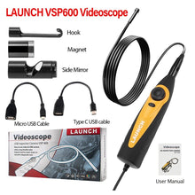 Load image into Gallery viewer, LAUNCH VSP600 Videoscope Camera Endoscope Car Inspection Mirror Waterproof 6LED - Auto Lines Australia