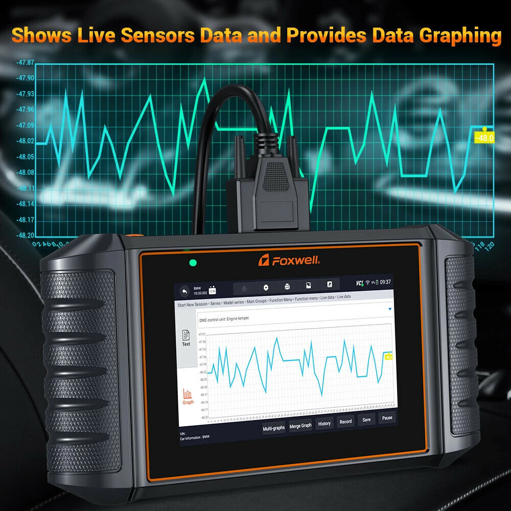 FOXWELL NT716 OBD2 Car Scan Tools ABS Bleeding Oil SAS EPB TPMS Reset