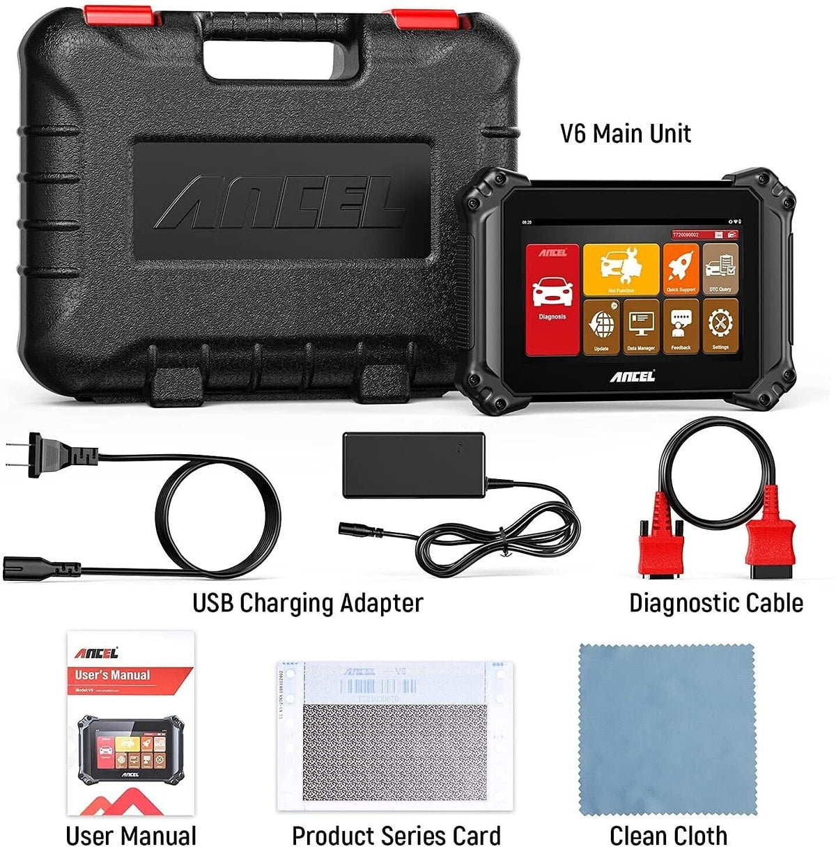 Ancel V6 OBD2 Diagnostic Scanner Professional Full System Car Diagnostic Tool