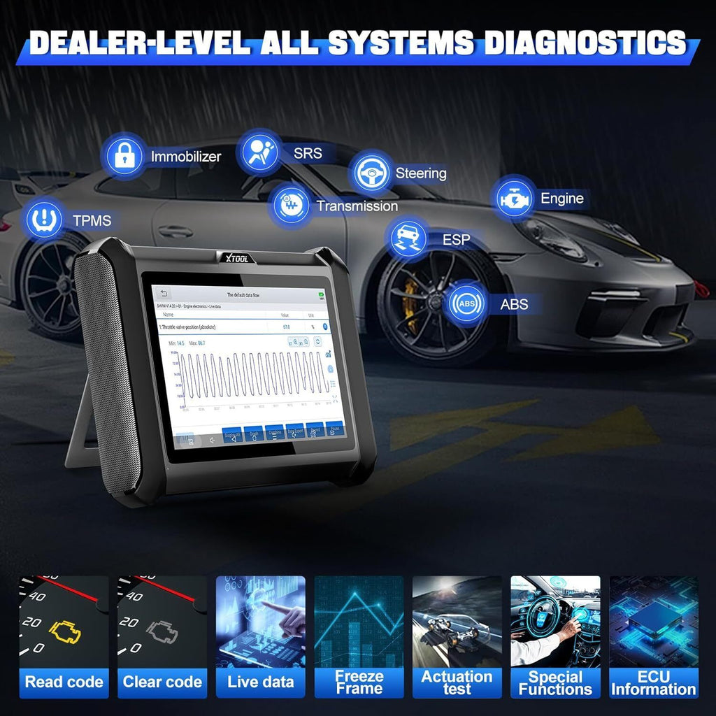 XTOOL D7W Wireless Bidirectional Scan Tool - Auto Lines Australia