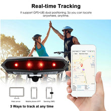 Load image into Gallery viewer, VJOYCAR Global 4G Bike GPS Tracker Tail Lamp Bicycle Alarm System GPS Locator