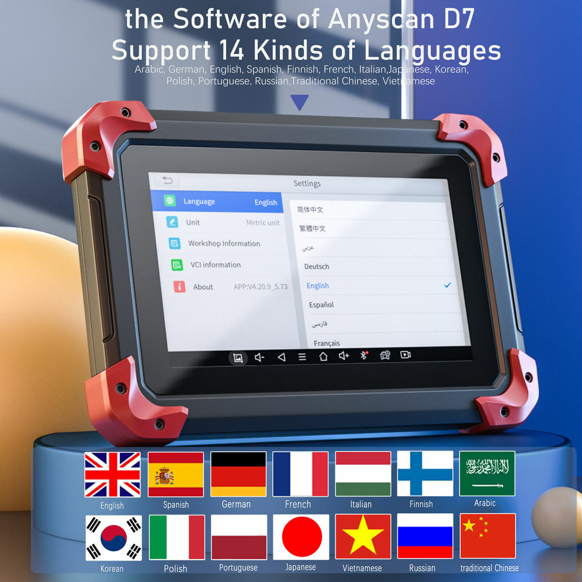 XTOOL D7 Car OBD2 All System Diagnostic Key Programming VIN Scanner ABS BMS IMMO - Auto Lines Australia