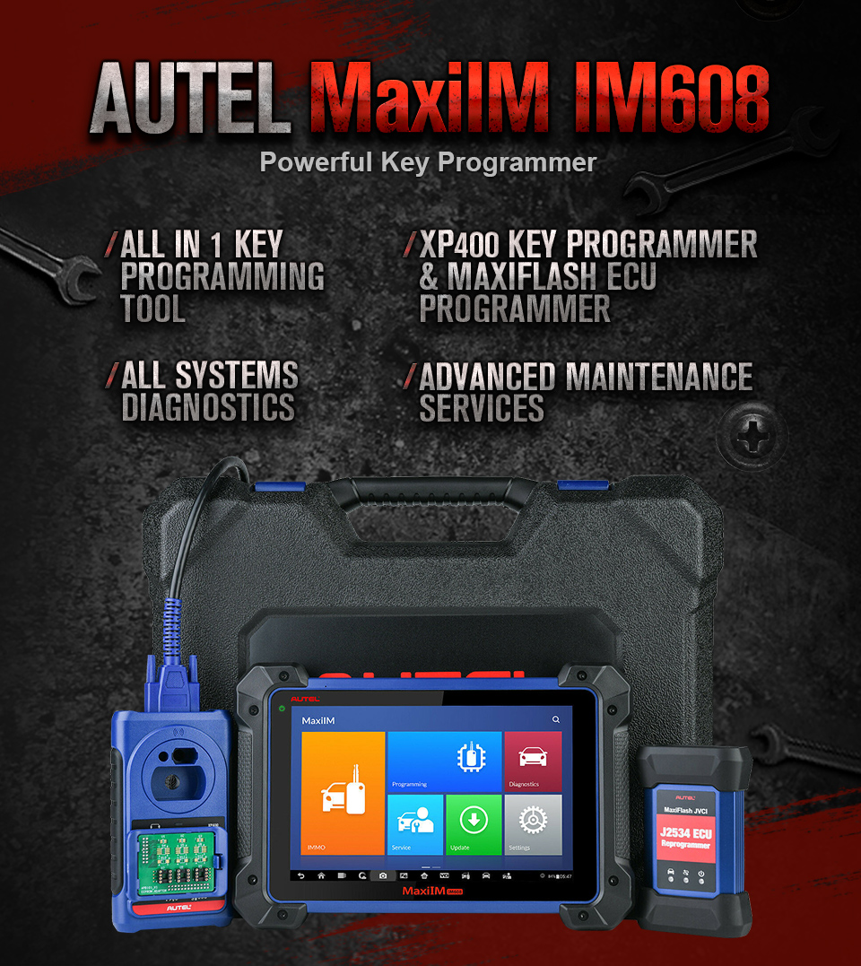 Autel MaxiIM IM608 PRO (with XP400 Pro) Diagnostic Tool ALL Lost KEY Programmer IMMO ECU Coding Scanner Tool Secondary image