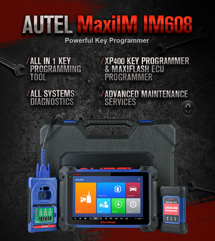 Autel MaxiIM IM608 PRO (with XP400 Pro) Diagnostic Tool ALL Lost KEY Programmer IMMO ECU Coding Scanner Tool - Auto Lines Australia